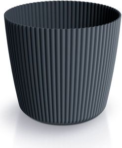 Prosperplast s.r.o. Doniczka MILLY ROUND antracyt 16,9 cm