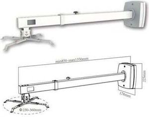 Projektorhalterung approx für kippbare Wandabstände 85cm bis 135cm vesa max 200x200 bis 10kgs