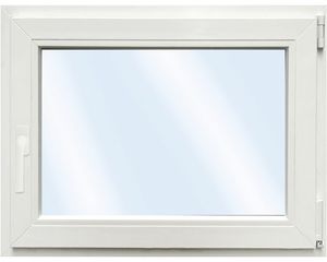 Plastové okno jednokrídlové ARON Basic biele 800 x 600 mm DIN pravé