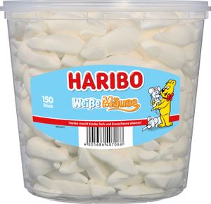 Haribo - Weisse Mäuse 150 Stck. DOSE