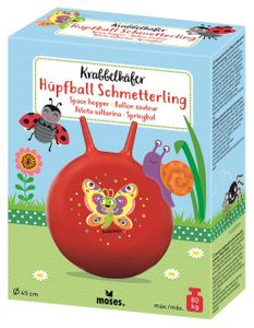 Moses Krabbelkäfer Hüpfball rot Schmetterling