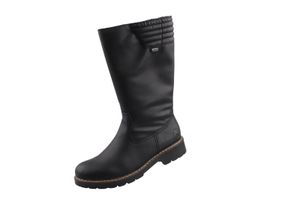 Rieker Damen Stiefel Warmfutter gesteppter Schaftrand Y9191, Größe:41 EU, Farbe:Schwarz