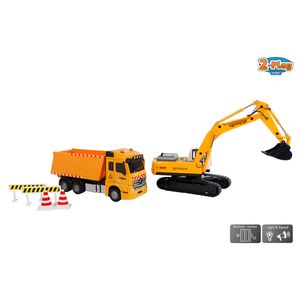 2-Play Muldenkipper 17 cm mit Bagger 22 cm 2-Play Muldenkipper 17 cm mit Bagger 22 cm