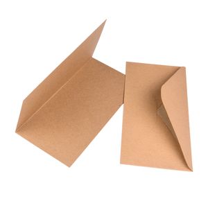 100 Umschläge und Faltkarten aus Naturkarton, Jumbo-Set