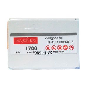 Bateria Maxximus Nokia 3310 1700Mah Li-Ion Bmc-3