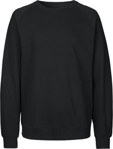 Neutrálna Unisex mikina Bio Raglan Sweater O63001 Schwarz Black L