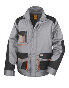 Result WORK-GUARD Pánska bunda do pása Work-Guard Lite Jacket R316X Multi-coloured Grey/Black/Orange XL
