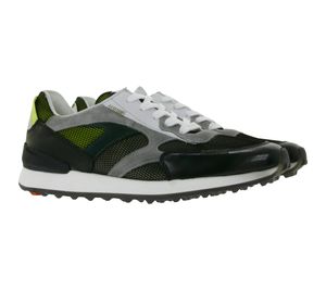 LLOYD Alfa Herren Sneaker mit Memory-Foam und wechselbarem Fußbett 12-024-11 Schwarz Grau, Größe:41