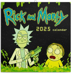 Kalendár s mriežkou Rick and Morty 2025, 30 × 30 cm Kalendár s mriežkou Rick and Morty 2025, 30 × 30 cm