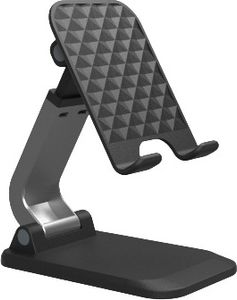 INF Faltbarer Telefonhalter für den Schreibtisch Schwarz