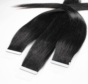 hair2heart Tape Extensions Echthaar Glatt - 10 Tapes 2.5g 60cm Schwarz hair2heart Tape Extensions Echthaar Glatt - 10 Tapes 2.5g 60cm Schwarz
