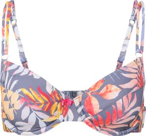 VIVANCE Bügel-Bikini-Top grau-bedruckt Größe 38 D