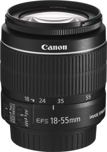 Canon EF-S 18-55 mm F3.5-5.6 IS II 58 mm Filtergewinde (Canon EF-S Bajonettverschluss) schwarz