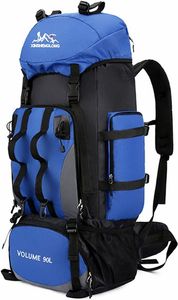 Batoh 90L Velká kapacita turistické batoh muži venkovní kempování cestovní sportovní horolezecká taška Nylon odolný proti opotřebení ramenní tašky batoh venkovní a sportovní