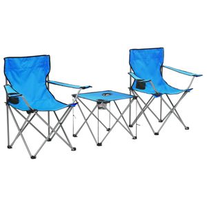 |NEW 2022| Universell Camping-Sitzgruppe 3-tlg. Blau ,mit modernes Stil,in Zuhause von Deutschland 【Kompakt und Zeitlos】"NEU MALL II"