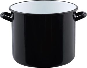 Riess Obří hrnec s flakónem Ø24cm 8 litrů černý smalt Classic Giant