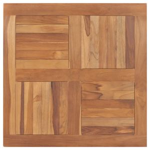 vidaXL Stolová doska z masívneho dreva Teak Square 80 × 80 × 2,5 cm