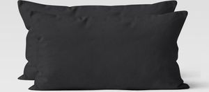 Jersey Kissenhüllen 2er Set 100% Baumwolle superweich Kopfkissenhülle Bettkissenbezug Kopfkissenbezug Kissenbezug 40x80 cm schwarz Jersey Kissenhüllen 2er Set 100% Baumwolle superweich Kopfkissenhülle Bettkissenbezug Kopfkissenbezug Kissenbezug 40x80 cm schwarz