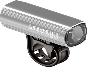 Lezyne LED Fahrradbeleuchtung Power Pro 115+ StVZO Vorderlicht, Farbe:silber-glänzend