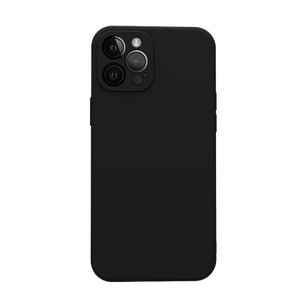 Hülle für iPhone 12 Pro Case Cover Bumper Silikon Softgrip Schutzhülle Farbe: Schwarz