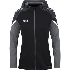 JAKO Kapuzenjacke Performance 44 Schwarz/Anthra Light