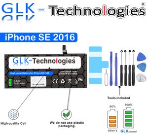 GLK-Technologies Akku für Apple iPhone SE A1723 A1662 A1724 Batterie NEU Pro