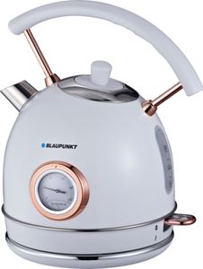 Blaupunkt EKS802WH-inox-Wasserkocher schnurlos, Überhitzungsschutz, BPA-frei White