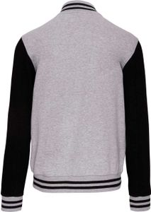 Kariban Uni Sweatjacke Sweat-Jacke Hoodie Jacke Sweat Sweatshirt, Größe:M, Farbe:Oxford Grey/White