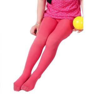 Mädchen Candy Color Atmungsaktive elastische Leggings Strumpfhosen Ballett Tanzstrumpfhosen-Wassermelonenrot, Größe: L