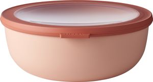 Mepal - Cirqula Vorratsdose Multi Schüssel & Schalen Rund - Aufbewahrungsbox & Frischhaltedosen mit Deckel - 2250 ml - Nordic Blush