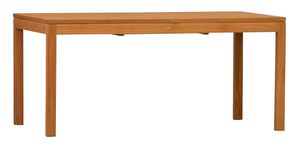 Gartentisch Premium Teak Ausziehtisch 120 x 90 cm, moderner Holztisch aus Teak ausziehbarer und unbehandelter Teaktisch