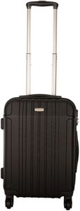 Hartschalen-Koffer Handgepäck Trolley / S - 55x39x20 cm / Reisekoffer Hartschale 4-Rollen - Farbe: schwarz