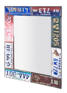 Haku Wandspiegel, vintage - Maße: 61 cm x 5 cm x 81 cm; 89979
