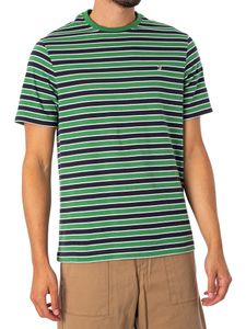 Farah T-Shirt mit Katz-Streifen, Grün S