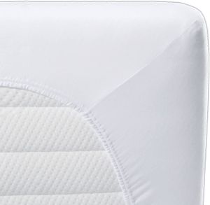 biberna Sleep & Protect Moltonauflage Spannbetttuch, wasserundurchlässig 90x200 cm, weiß