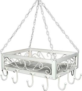 Ambiente Topfhänger Romance aus Holz/Eisen weiß