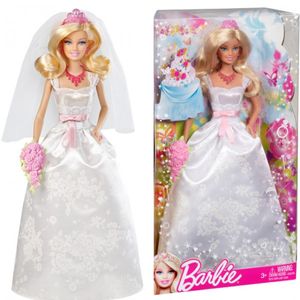 Mattel Barbie X9444 - Braut, Puppe mit Diadem, Halskette und Bouquet