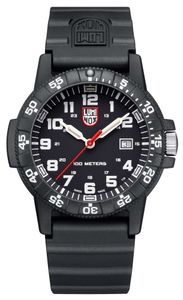 Luminox Sea Turtle Giant 0320 Series Blackout Black Rubber Strap And CARBONOX Case Mens Watch XS.03201.BO