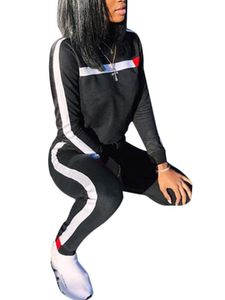 Damen Jacke Sweatshirt + Hose Hose Sportswear Freizeitkleidung,Farbe: Schwarz,Größe:XL