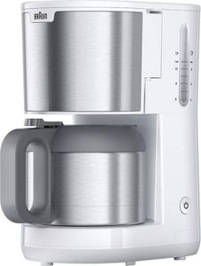 BRAUN Kaffeeautomat KF 1505 WH PurShine 9 Tassen Thermo weiß