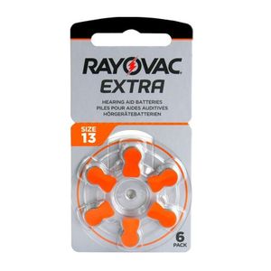 Batéria do načúvadiel Rayovac Extra PR48 (A13, Size 13,13AU, DA13, 13HPX, ZA13, PR13H) 6ks