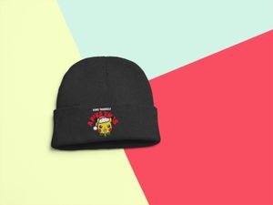 Zimní čepice Pikachu Xmas Pika Pokemon Vánoční teplá čepice Wool Beanie Uni