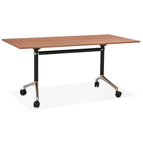 Kokoon® Design Schreibtisch / Besprechungstisch/ Office Desk mit Klapp-Platte HELPE 80x160x73 cm,Holz , Nussbaum,33,3 kg