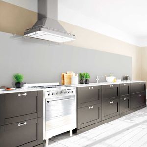 Arcondo Küchenrückwand Spritzschutz Selbstklebend, Farbe Steingrau, Folie Eco Glanz, Größe 200 x 60 cm