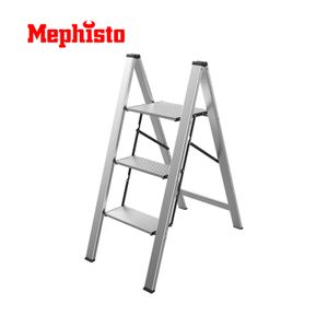 Mephisto Aluminium Leiter mit 3 Stufen ohne Griff bis 150 kg Tragkraft