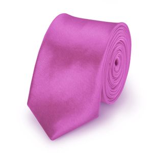 Krawatte Helllila slim aus Polyester einfarbig uni schmale 5 cm