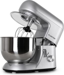 Klarstein Küchenmaschine, Knetmaschine mit 5L Schüssel, 2000W Profi Küchenmaschine mit Knethaken und Schneebesen, Universal Küchenmaschine mit 6 Stufen, Teigmaschine zum Rühren, Kneten und Aufschlagen Klarstein Küchenmaschine, Knetmaschine mit 5L Schüssel, 2000W Profi Küchenmaschine mit Knethaken und Schneebesen, Universal Küchenmaschine mit 6 Stufen, Teigmaschine zum Rühren, Kneten und Aufschlagen