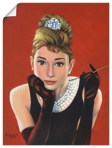 ARTland Poster Audrey Hepburn Porträt Größe: 30x40 cm