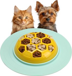 Navaris Anti Schling Napf Hund - Antischlingnapf Katze - Schlingnapf Hunde - Schlingnapf Katze - Anti Schling Napf Katze - Niedliches Design - Silikon