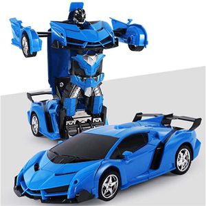 2 in 1 1:18 Transformer Auto Rennauto Roboter mit Fernbedienung Kinder Spielzeug Transformers Toys  Fernbedienung